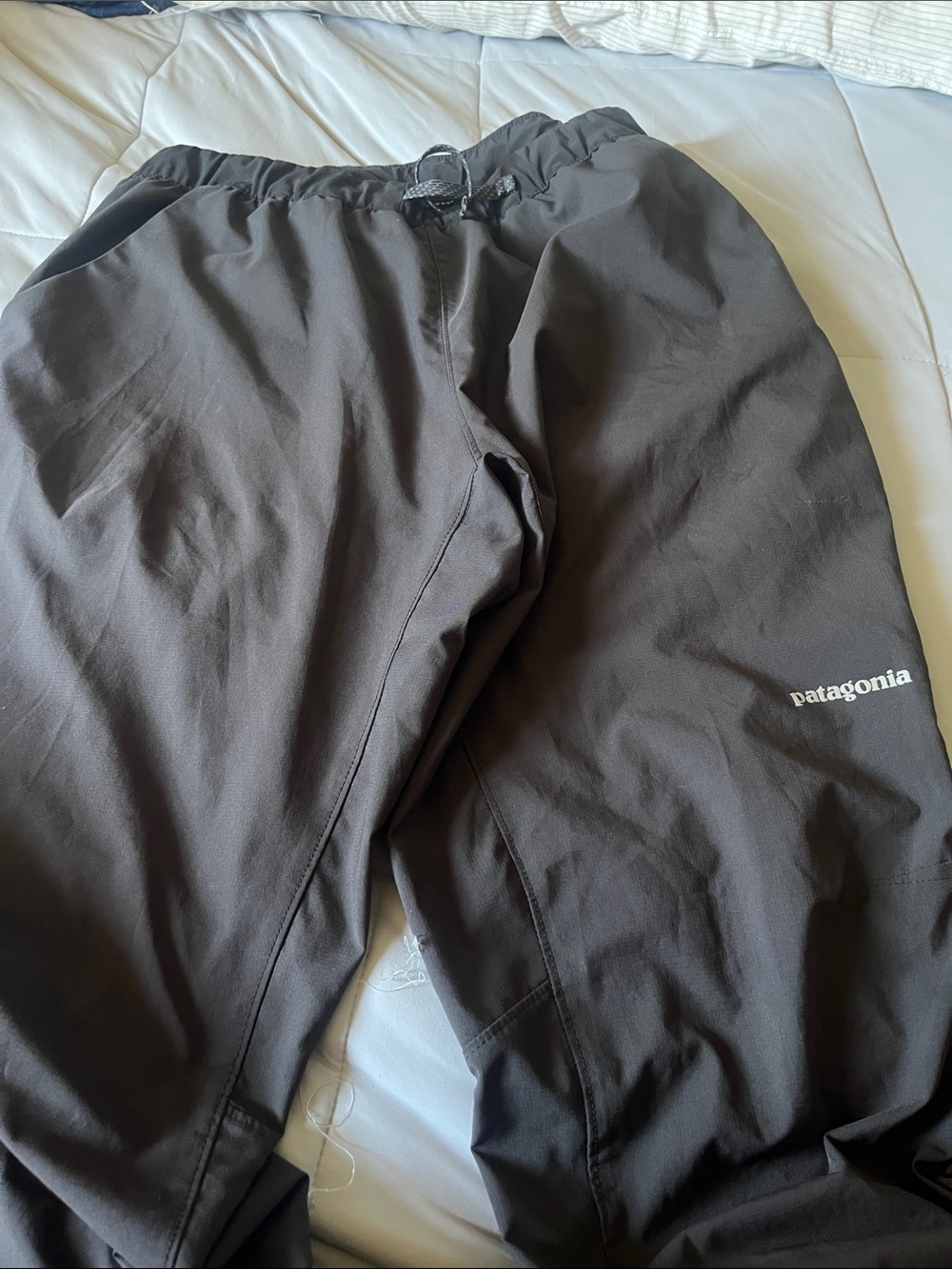 Patagonia Dark Gray Outdoor Pants with Drawcord